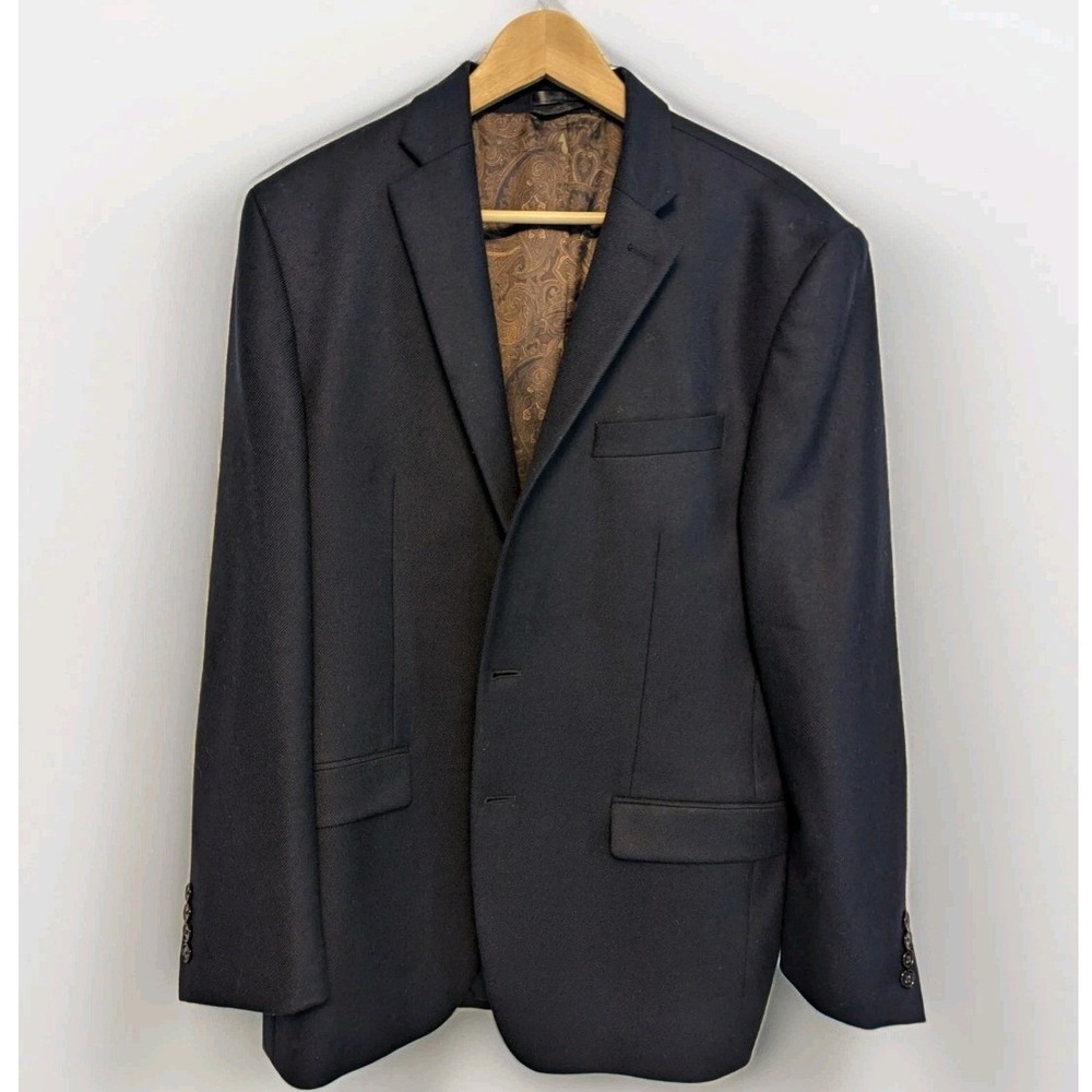 Lauren Ralph Lauren 100% Wool‎ Blazer 40R Navy Sport Coat Jacket Lord & Taylor